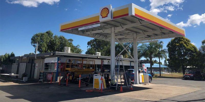 Petrol Station Pump Canopy | Building Steel Structures